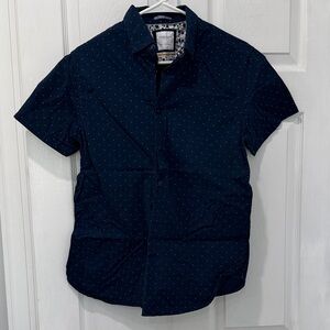 Denim and Flower Ricky Singh Men's Navy Blue Short Sleeve Shirt
